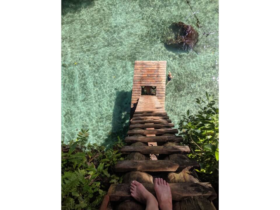 Looking down at the To Sua Trench