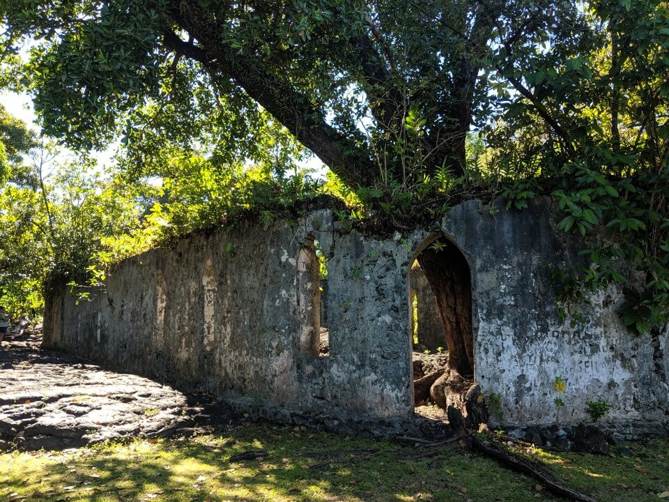 at the lava fields in samoa