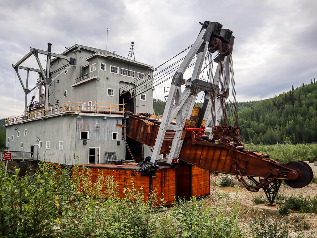 Dredging for gold in Dawson City