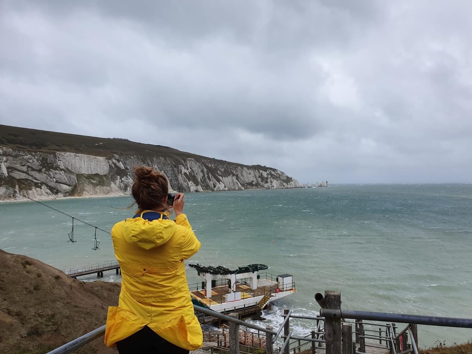 Looking out to the Needles on the Isle of Wight