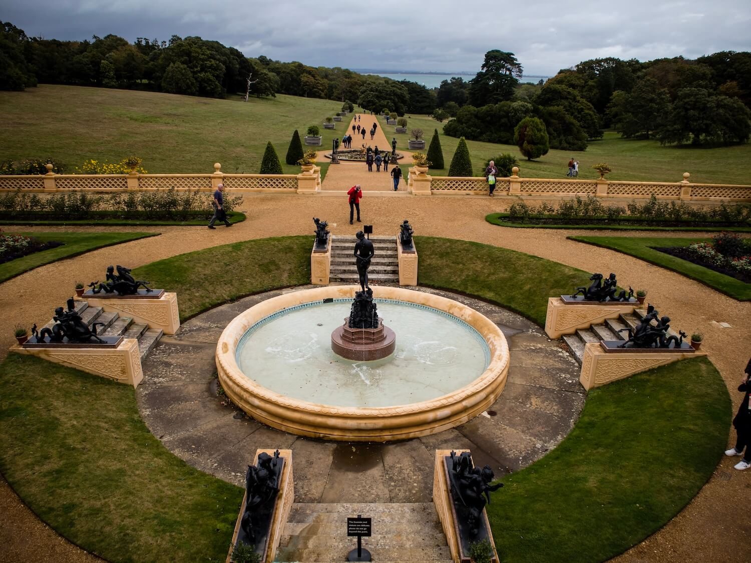 Looking out from the top of Osborne House
