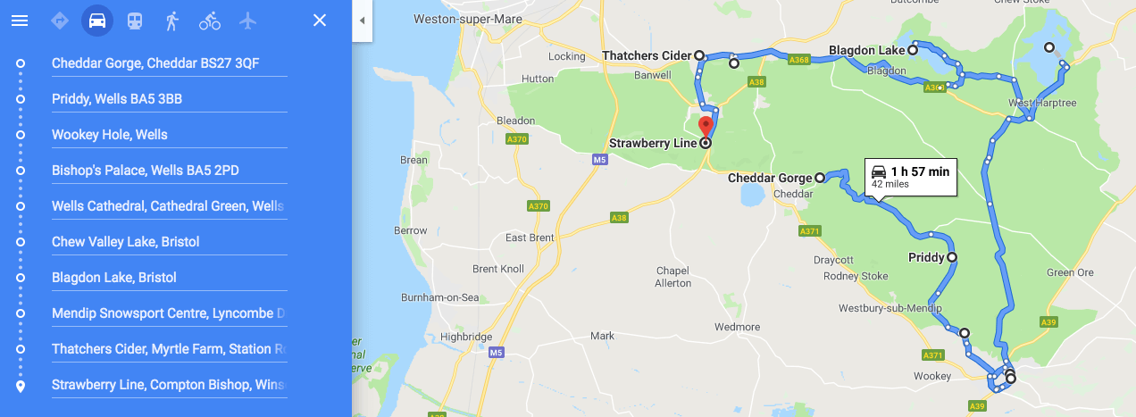 road trip in the mendip hills