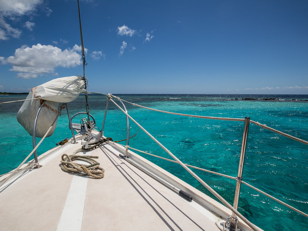 On the boats in Aruba