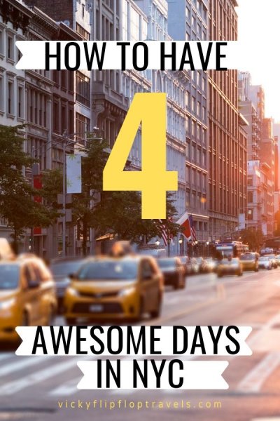 itinerary for 4 days in new york