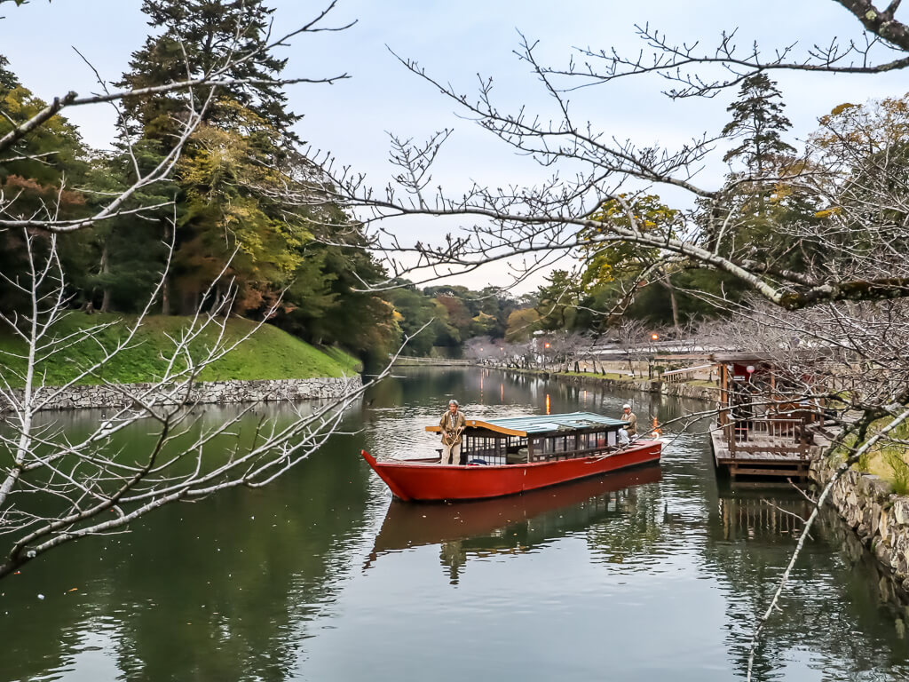 Hikone Castle moat