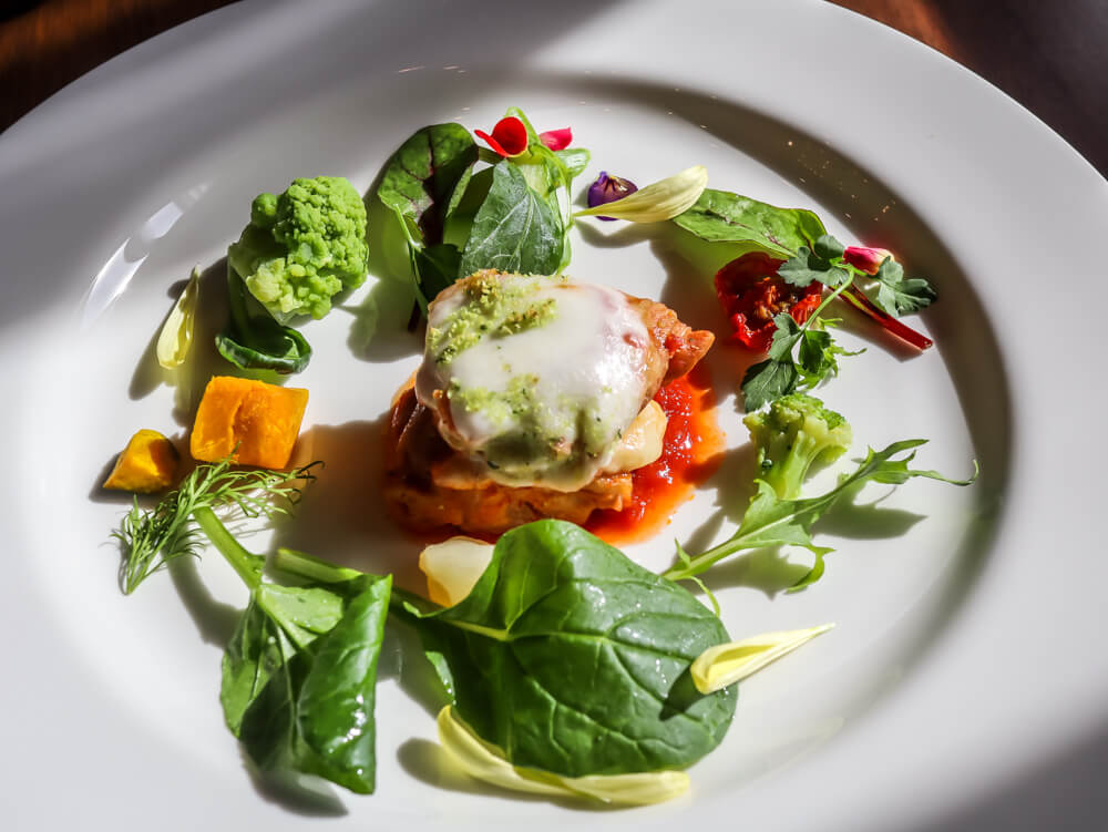 dinner at the herb garden