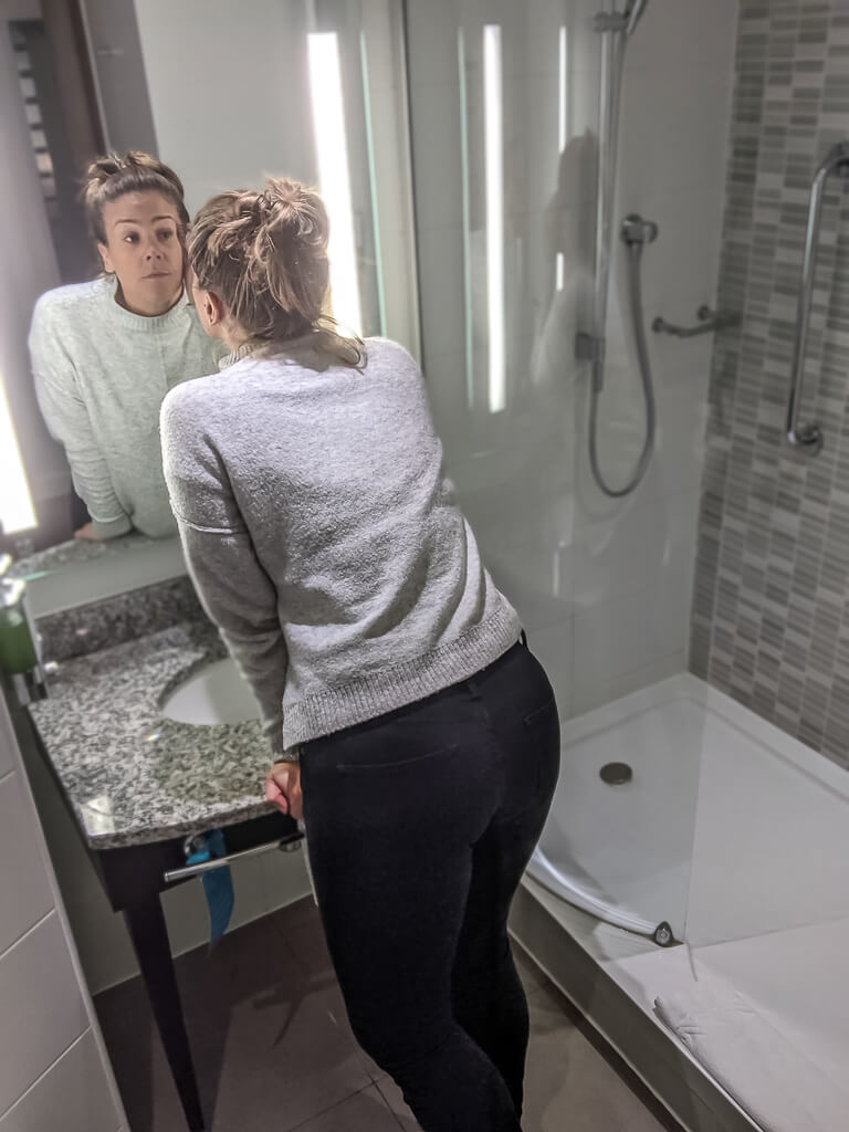 Mirror in the Hampton Hotel