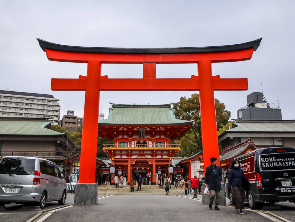 Tori gates in Kobe