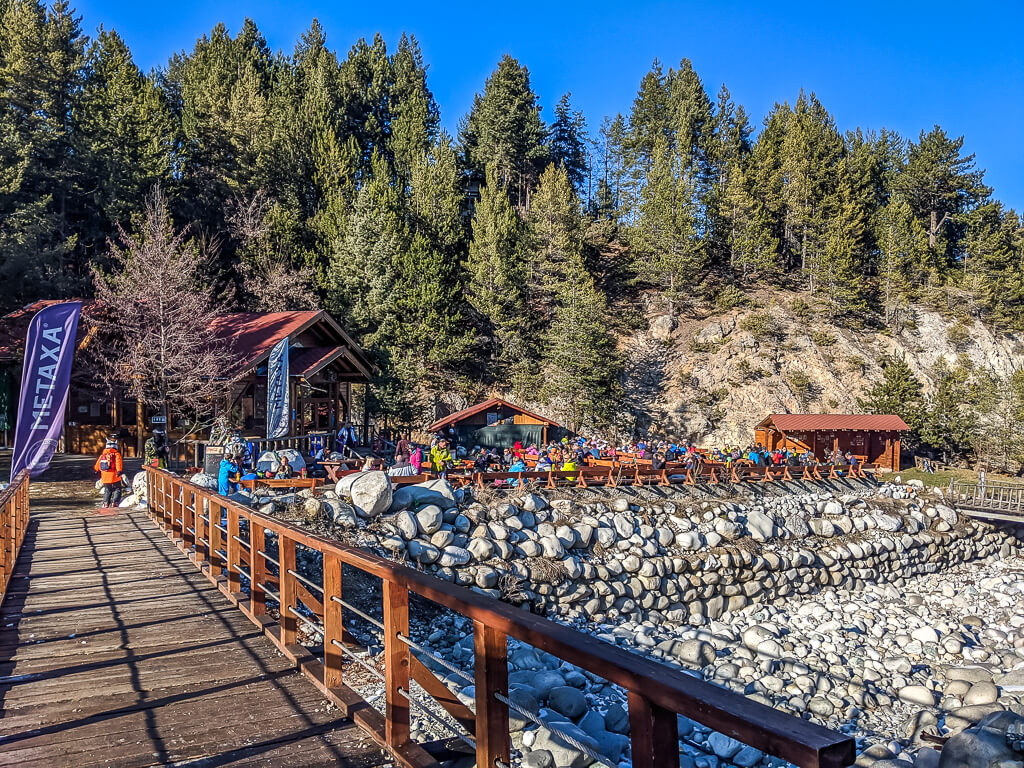 one of the apres bars on the ski road in bansko