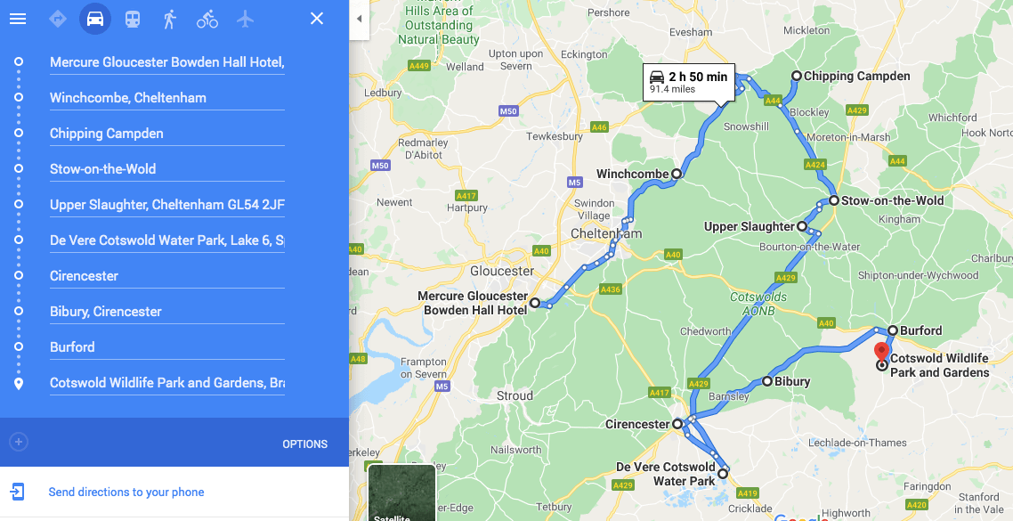 cotswolds for 3 days