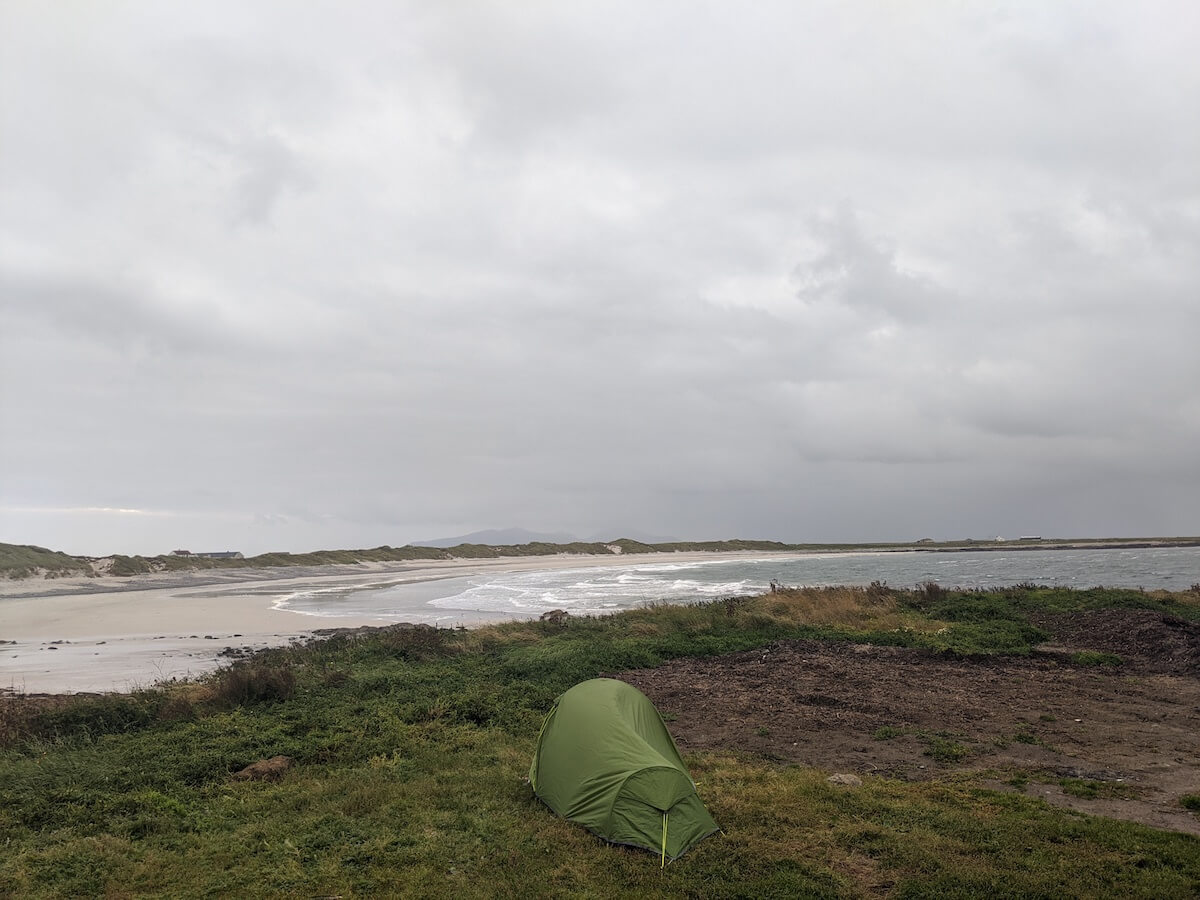 wild camp in outer hebrides