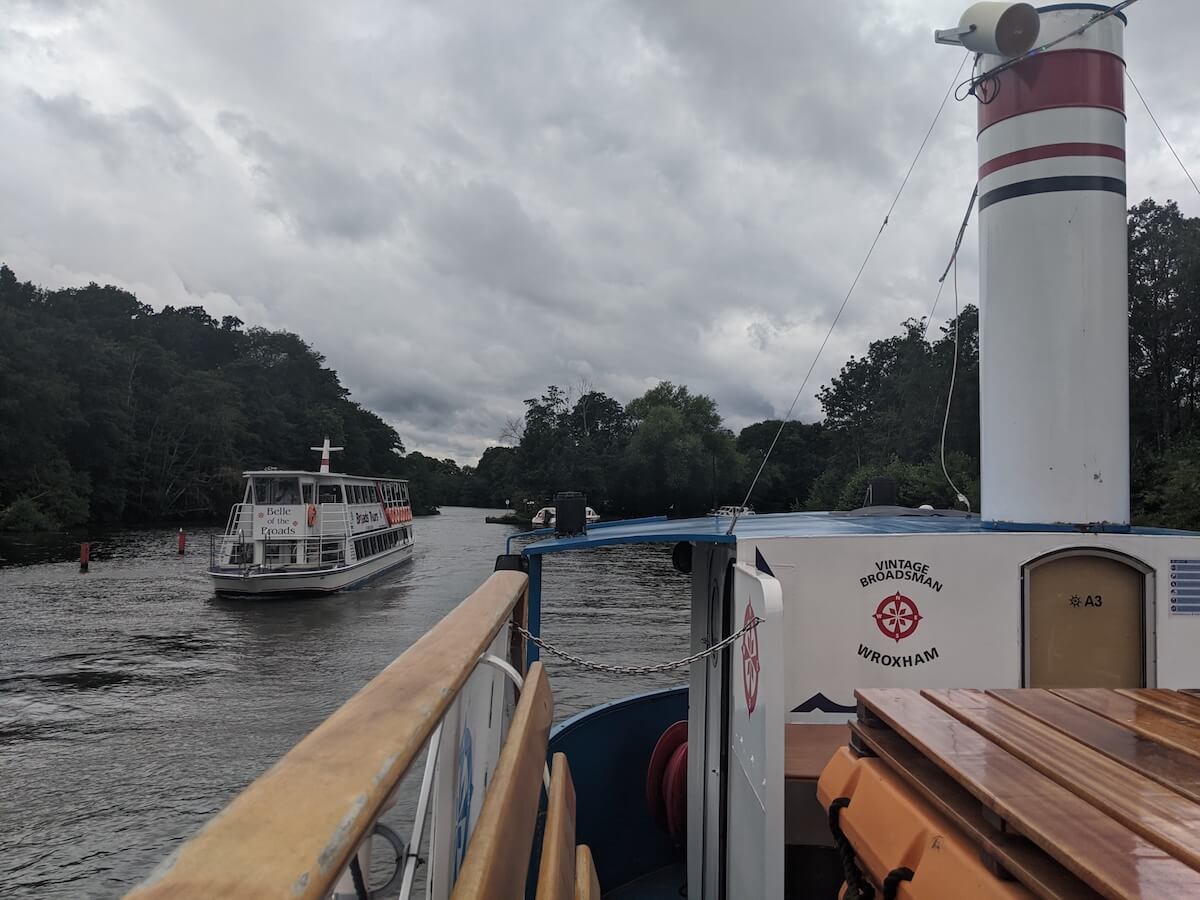 on the boats on the norfolk broads