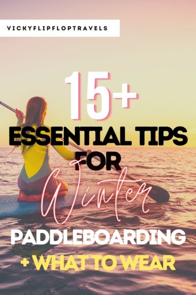 winter paddleboarding