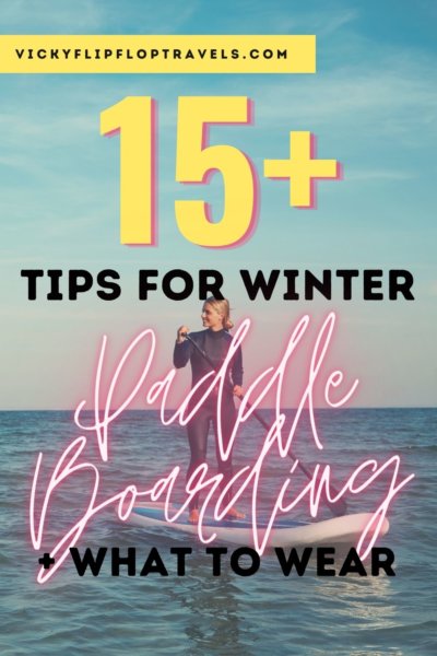 winter paddleboarding