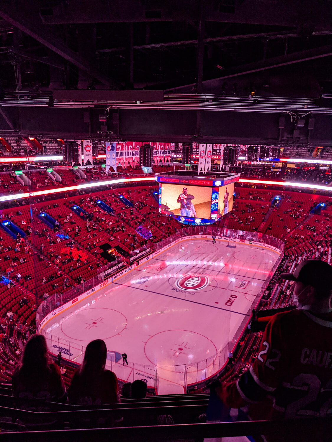 Watching the hockey in montreal