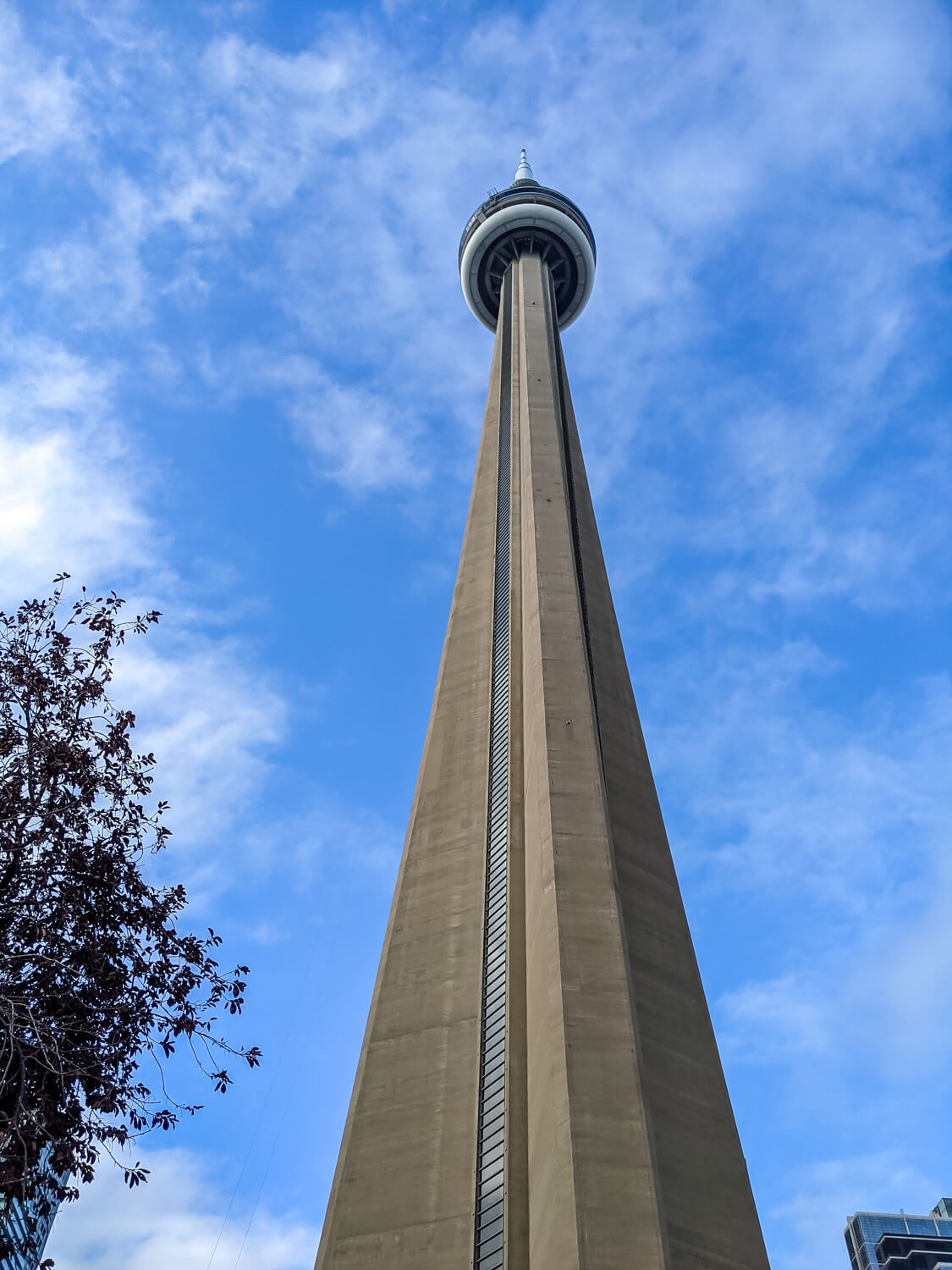 going up the CN Tower