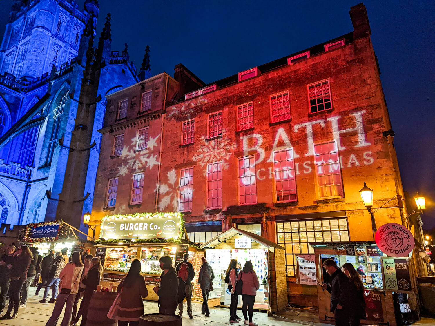 centre of bath at christmas