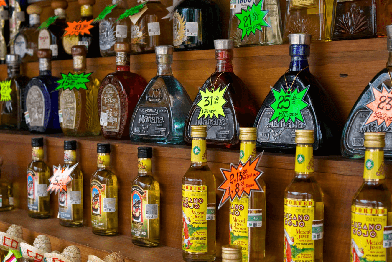 Tequila for sale in Mexico