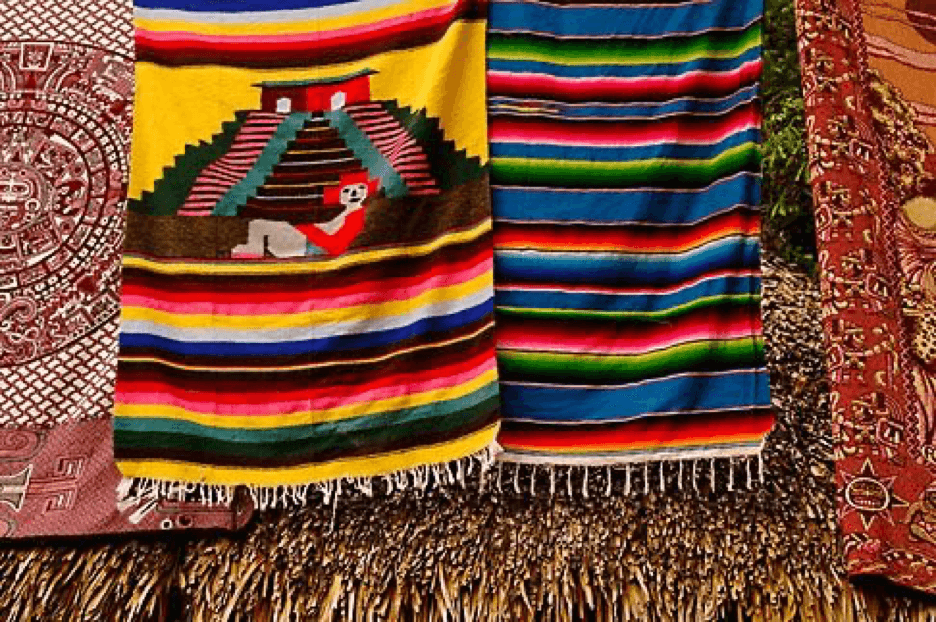Textiles souvenirs from Mexico