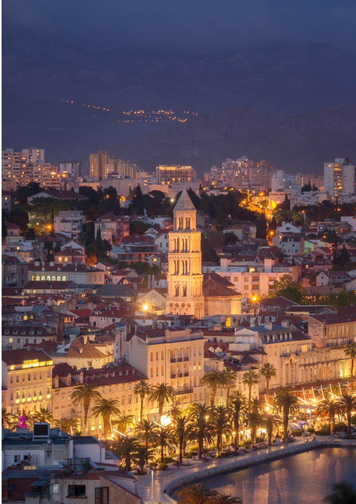 night at Split, Croatia
