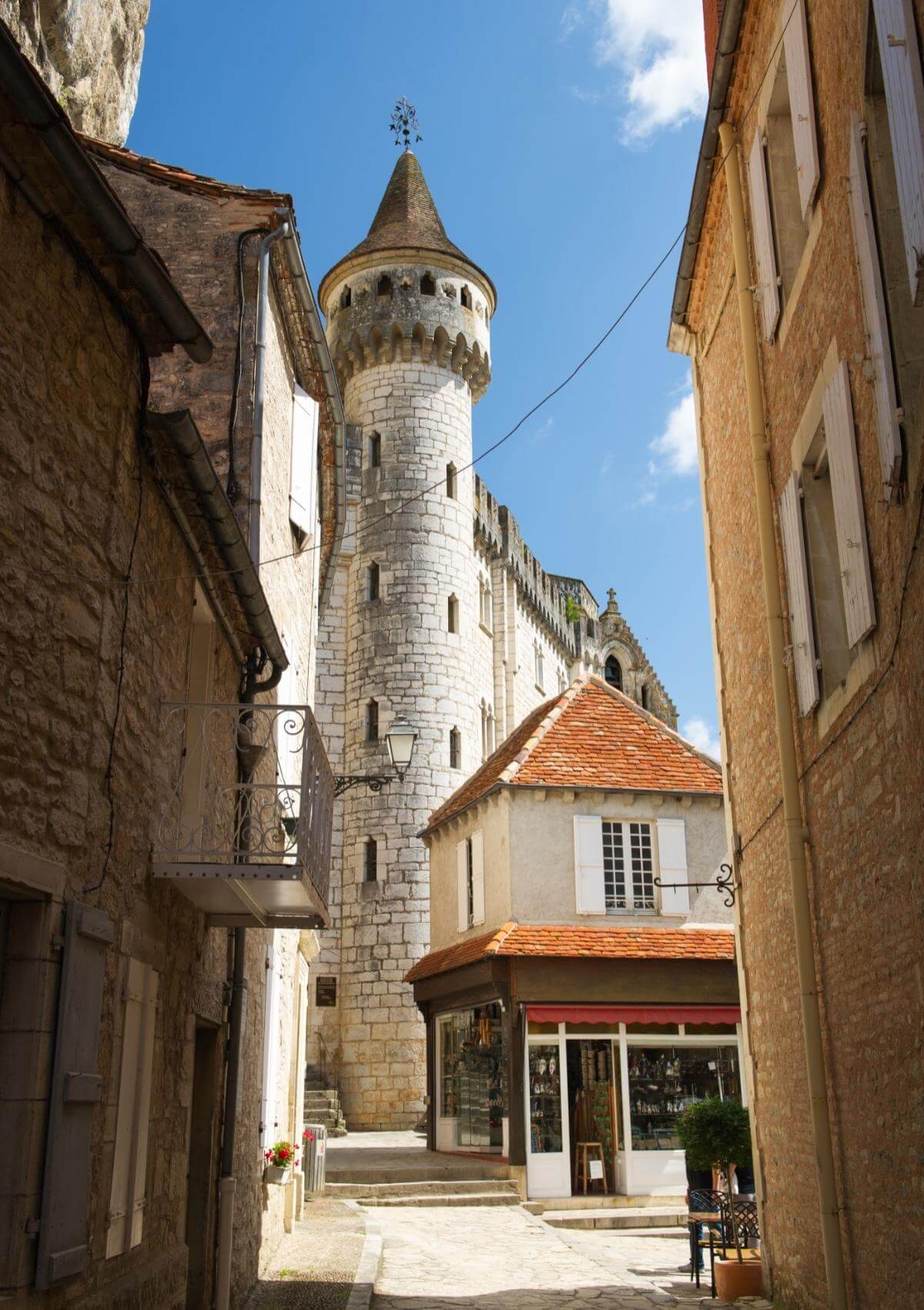 Streets of Notre Dame in Paris, France