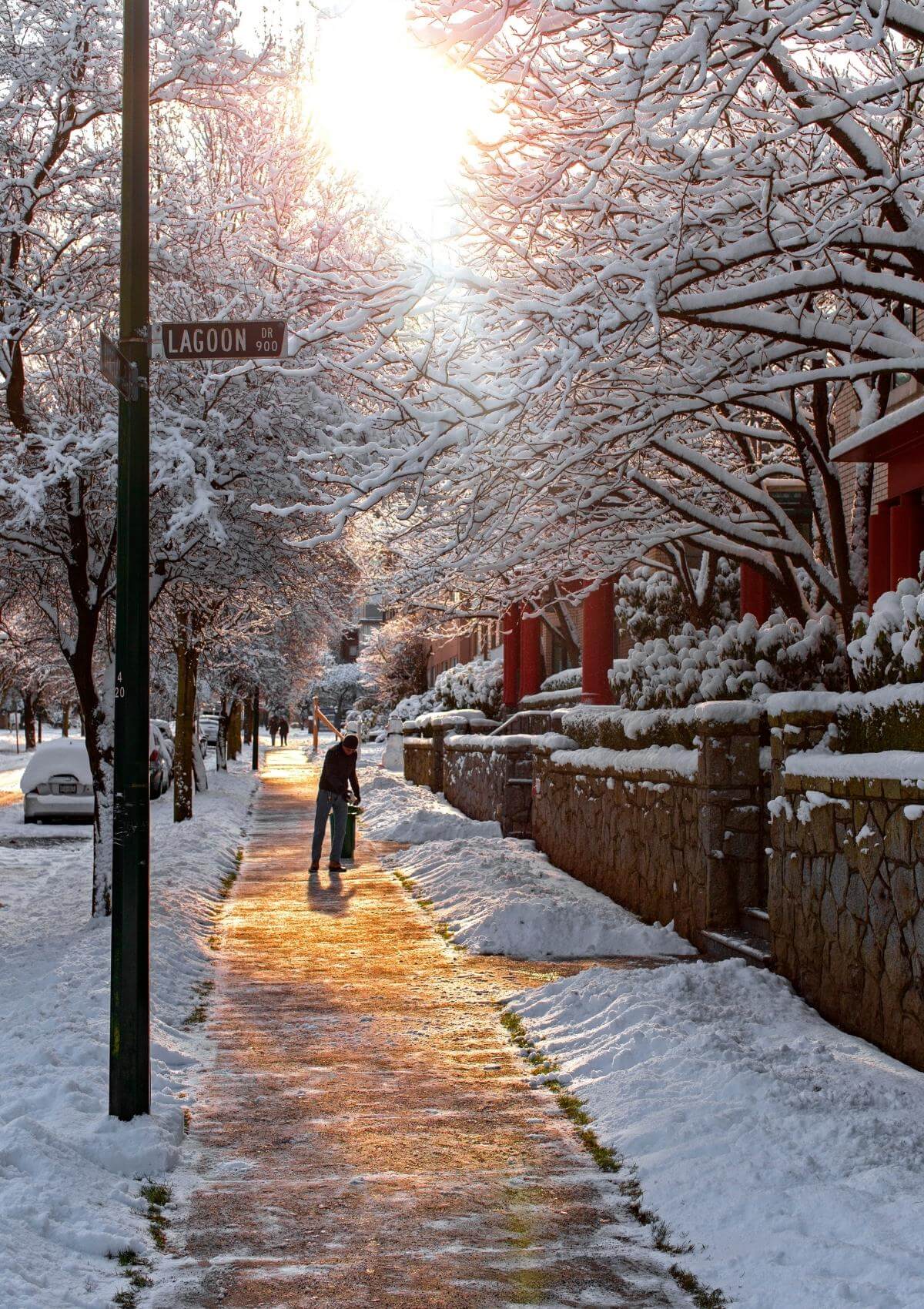 Vancouver, Canada during winter