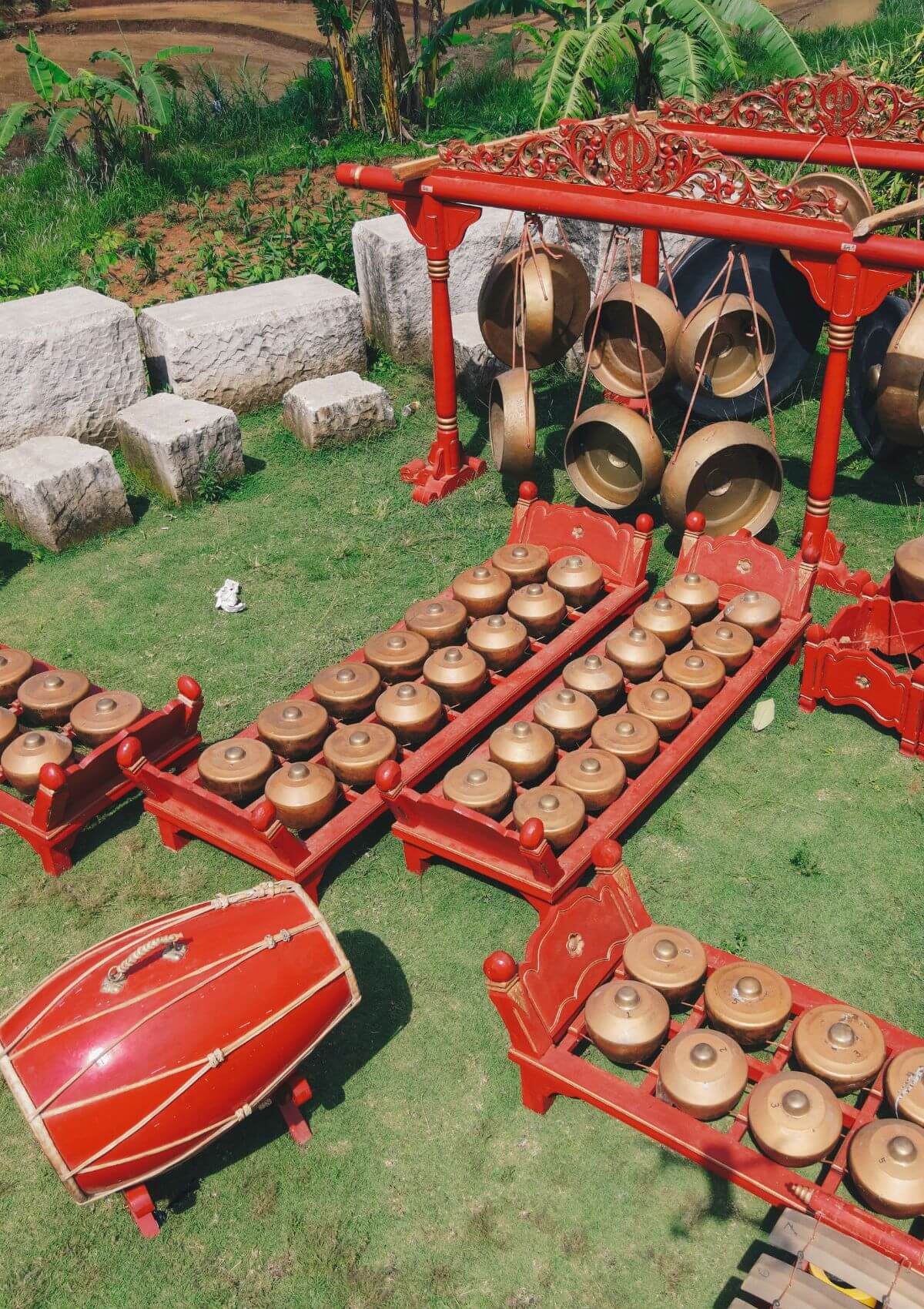 Balinese gamelan music souvenirs