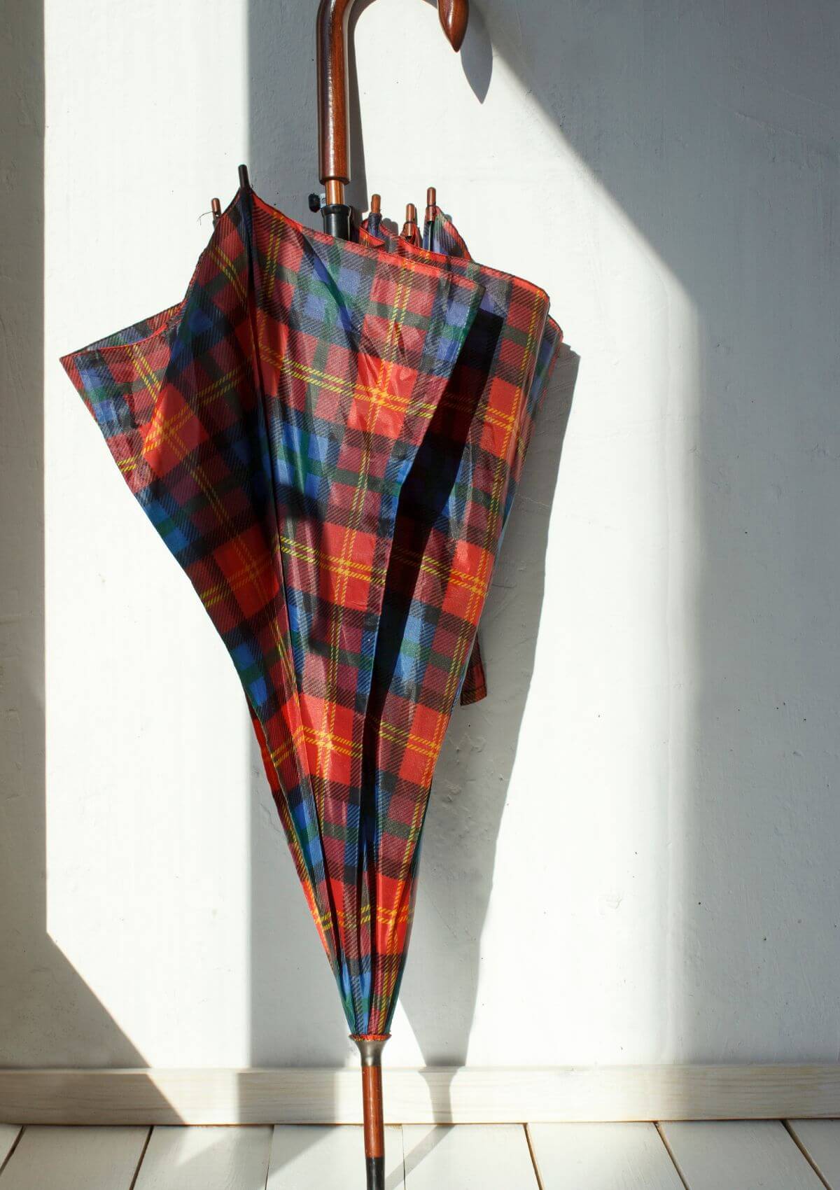 Tartan umbrellas make excellent souvenirs from Scotland