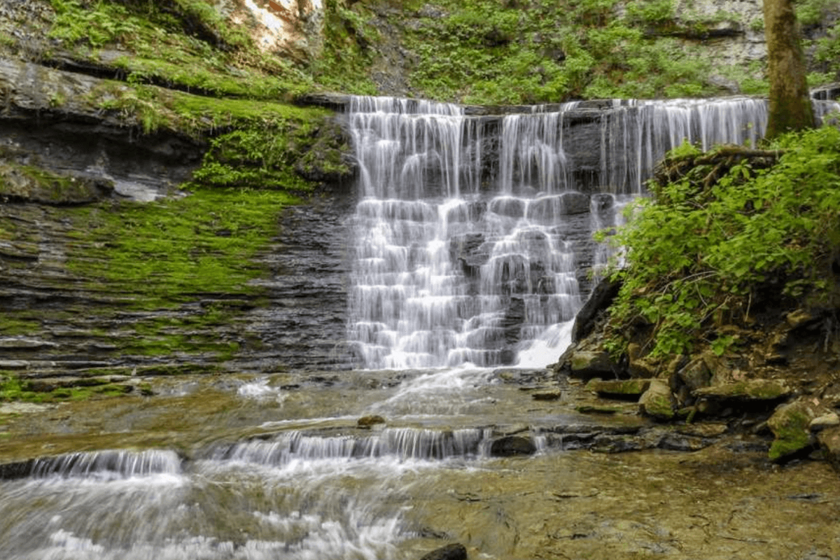 Jackson Falls is a great stop 