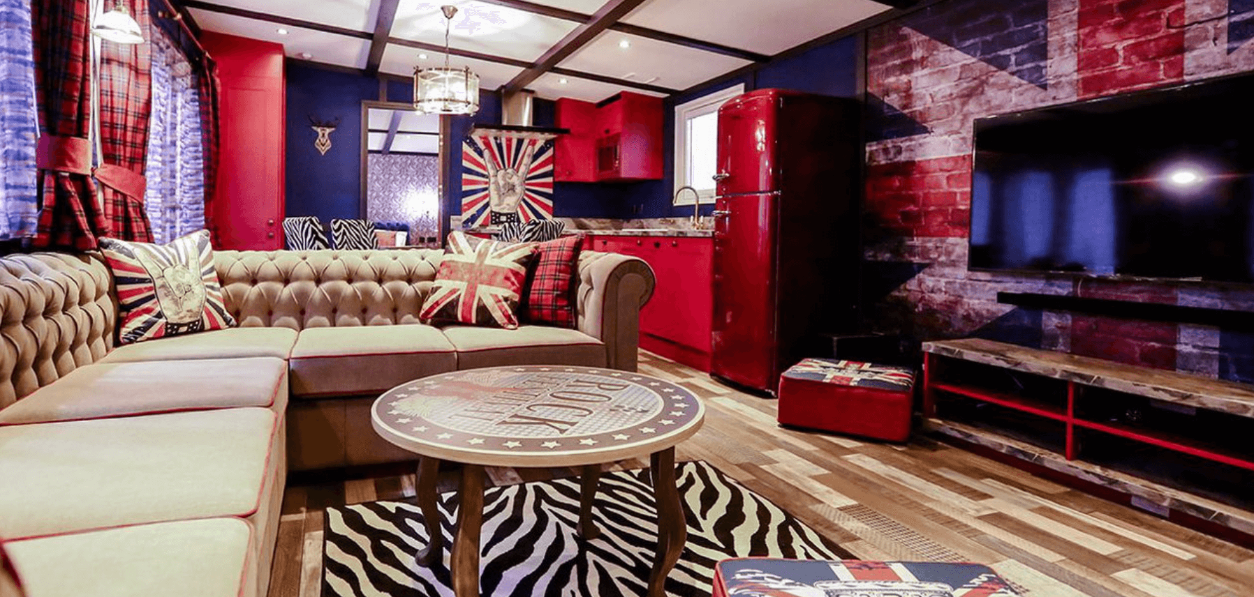 accommodation at Tattershall Lakes is wide-ranging and includes the Rockstar