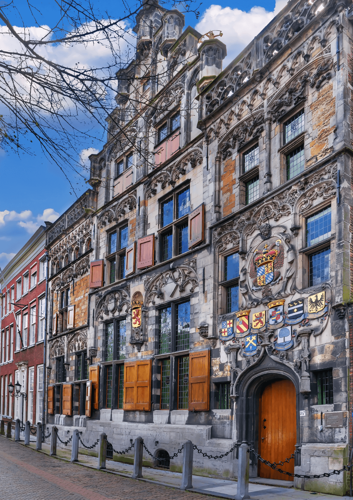 A street in Delft in the Netherlands