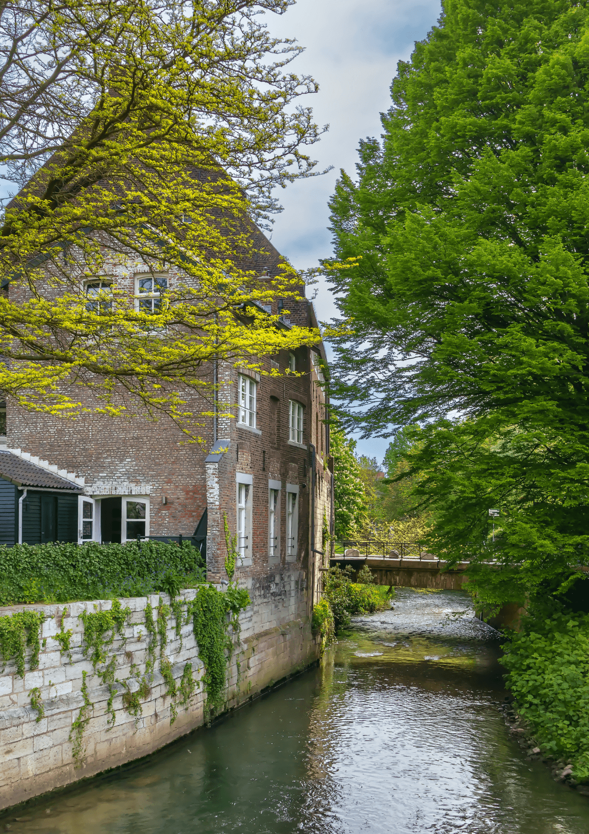 Maastricht water canals in Netherlands