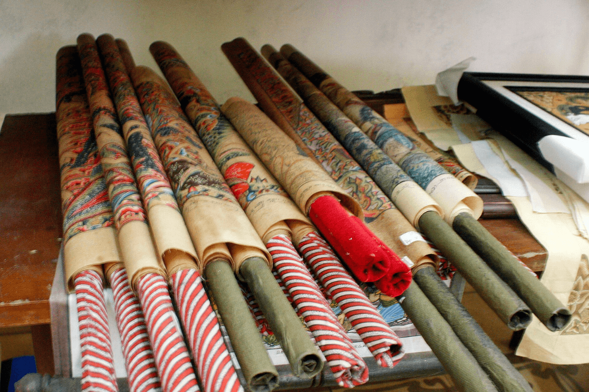 Wayang Beber scroll paintings