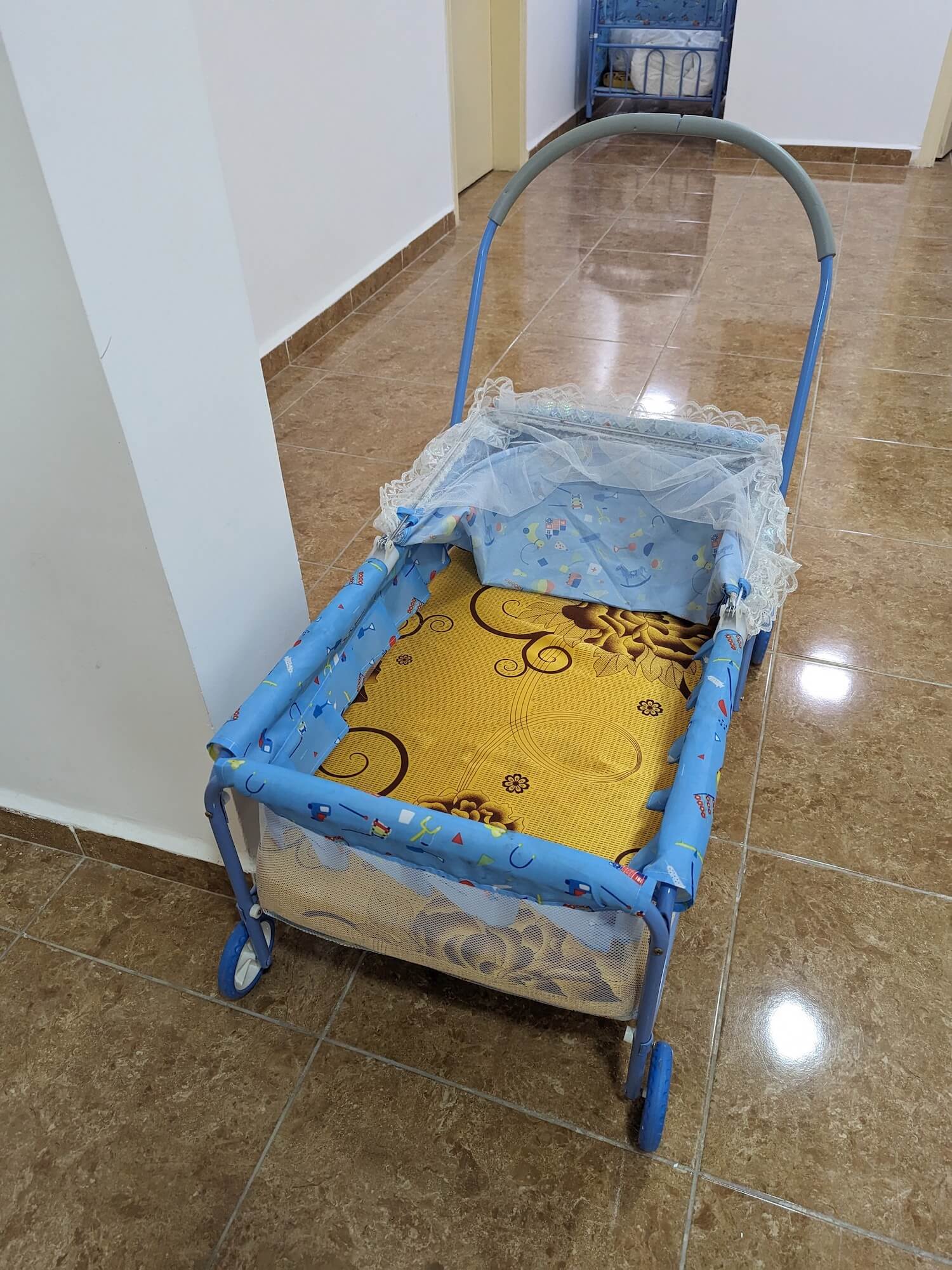 sleeping baby in jordan