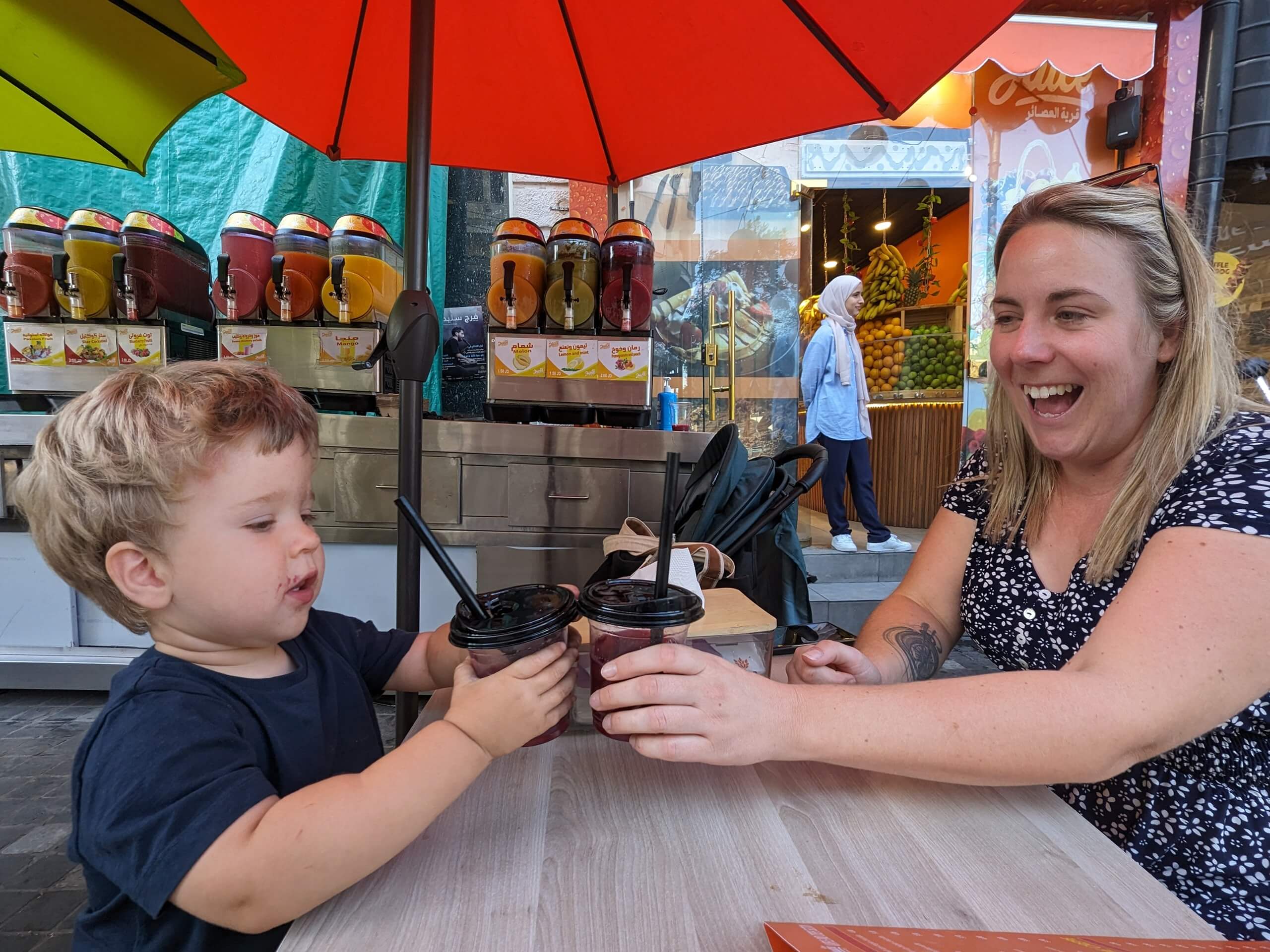 drinking on rainbow street