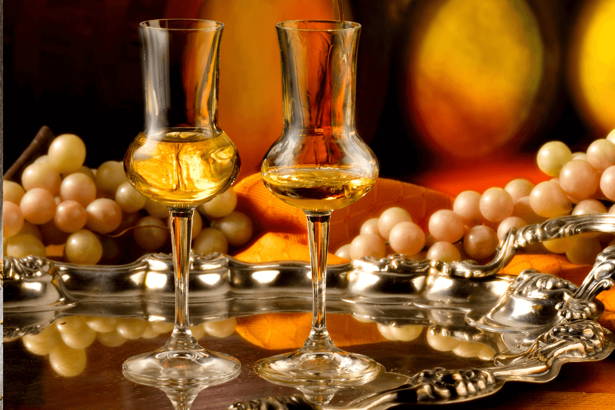 Grappa is a strong Italian alcoholic drink