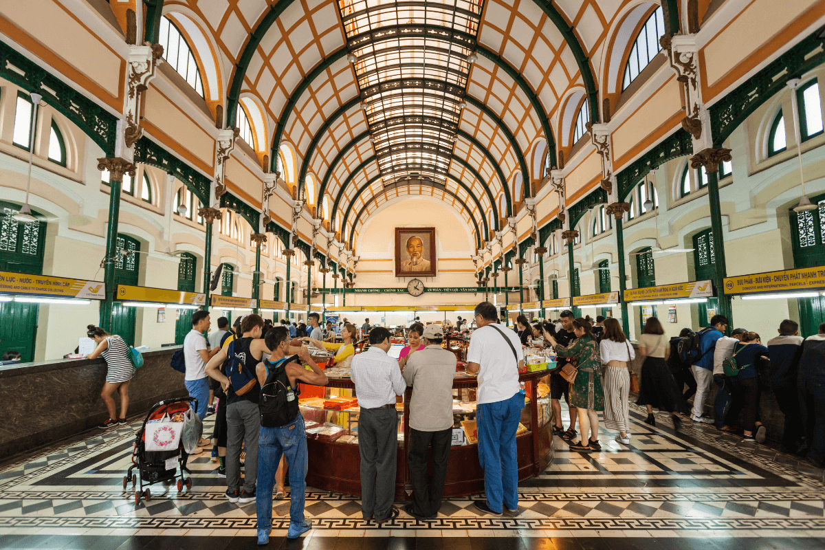 attractions in vietnam Central Post Office