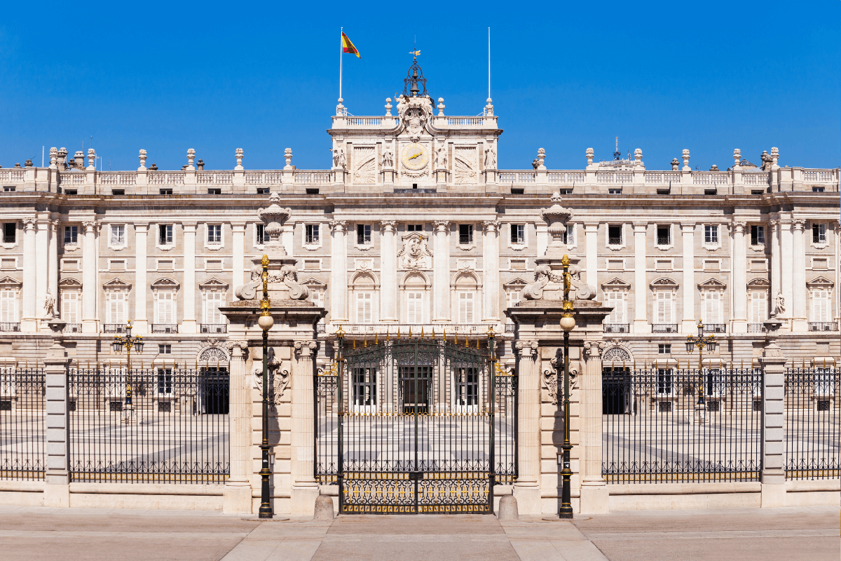 Madrid Palace is a great place to see on a weekend trip in Spain
