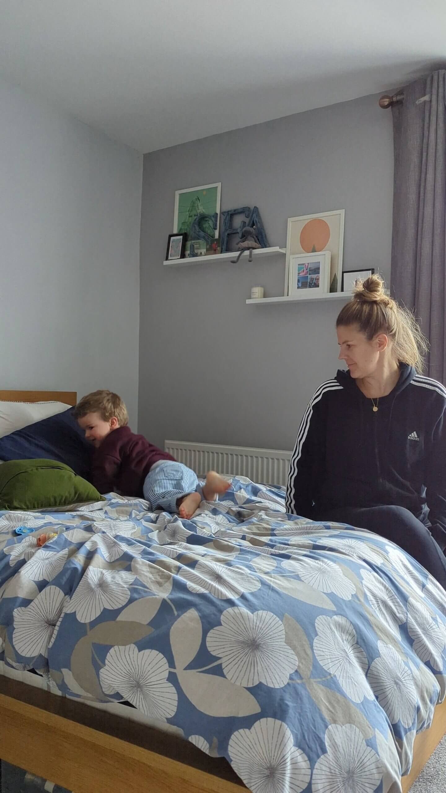 Reggie and I on the SIMBA mattress