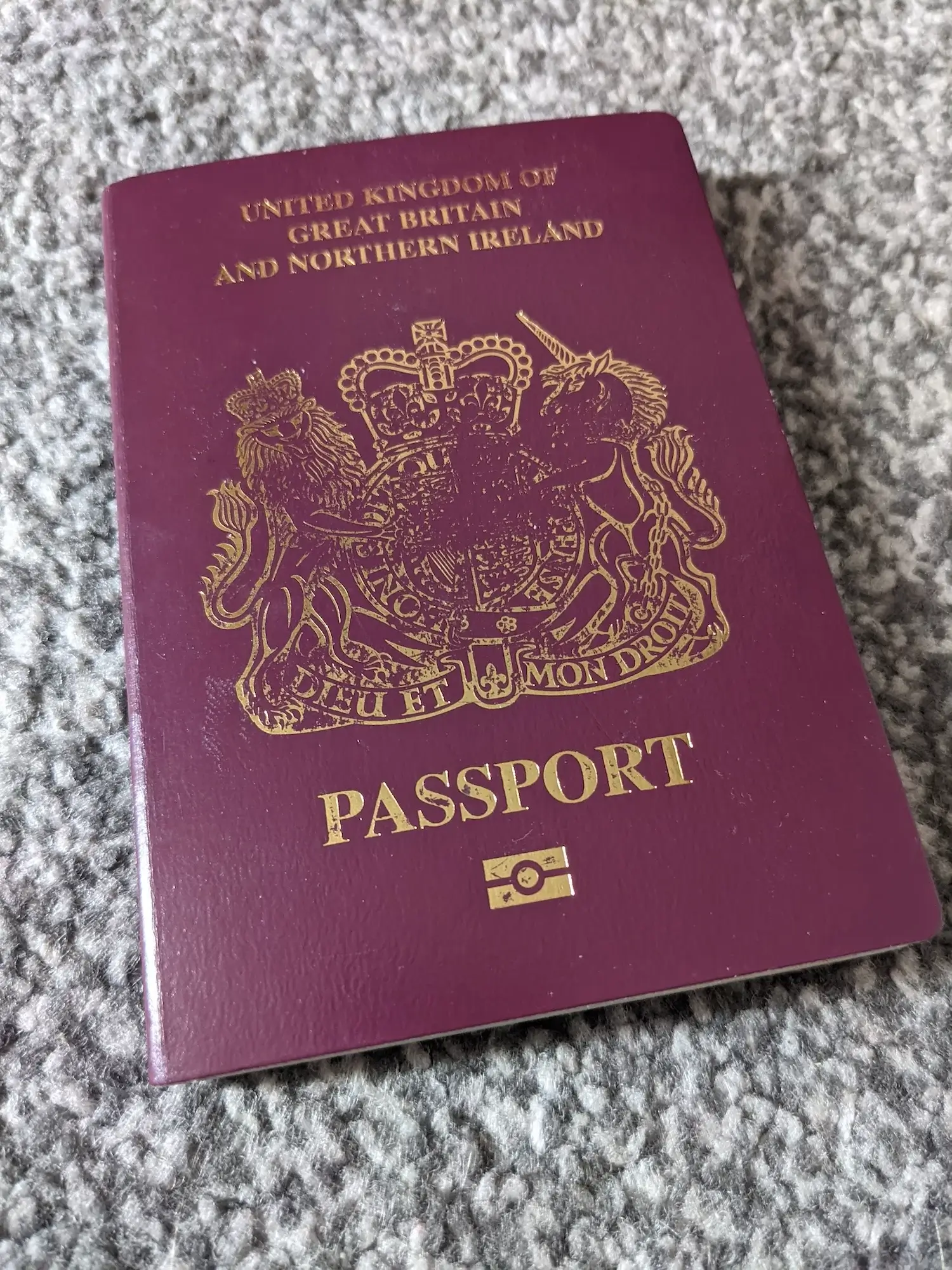 the old UK Passport