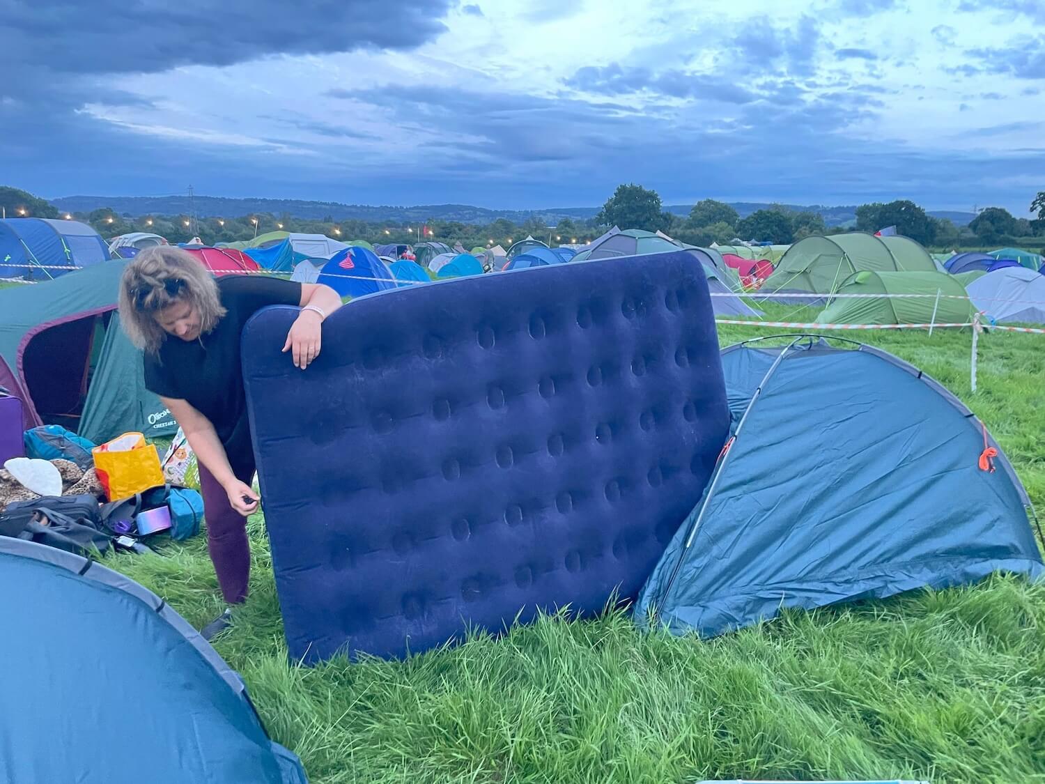 Packing for a festival