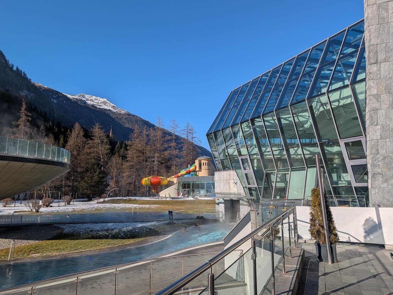 Slides at the aqua dome