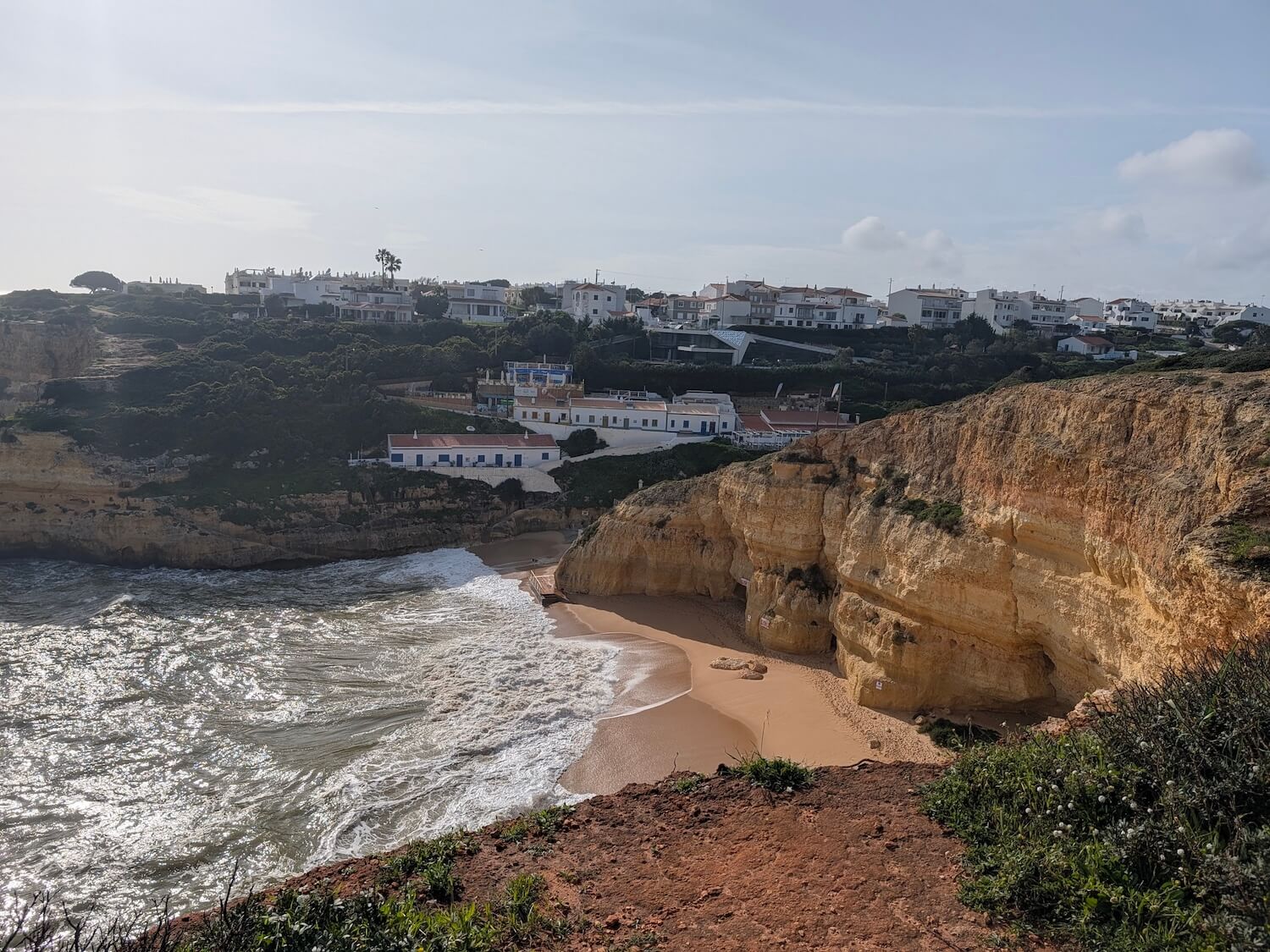 Walking along the coast of the Algarve