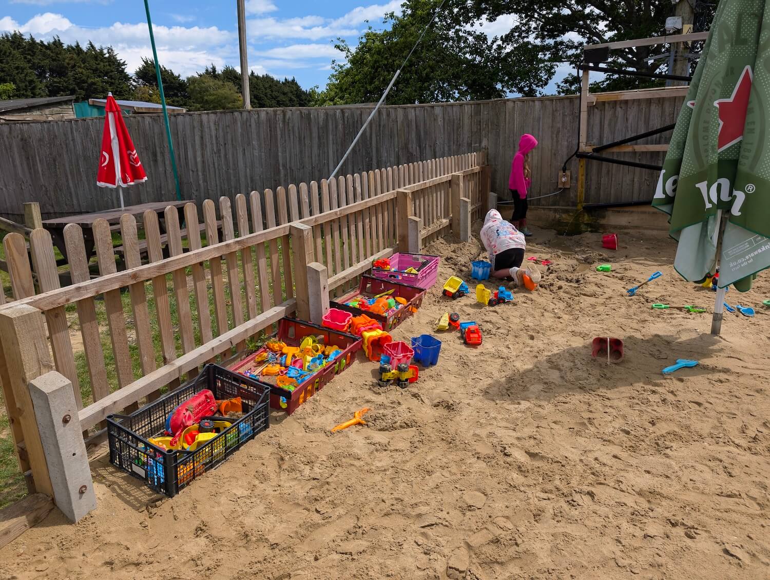 Sandy playground