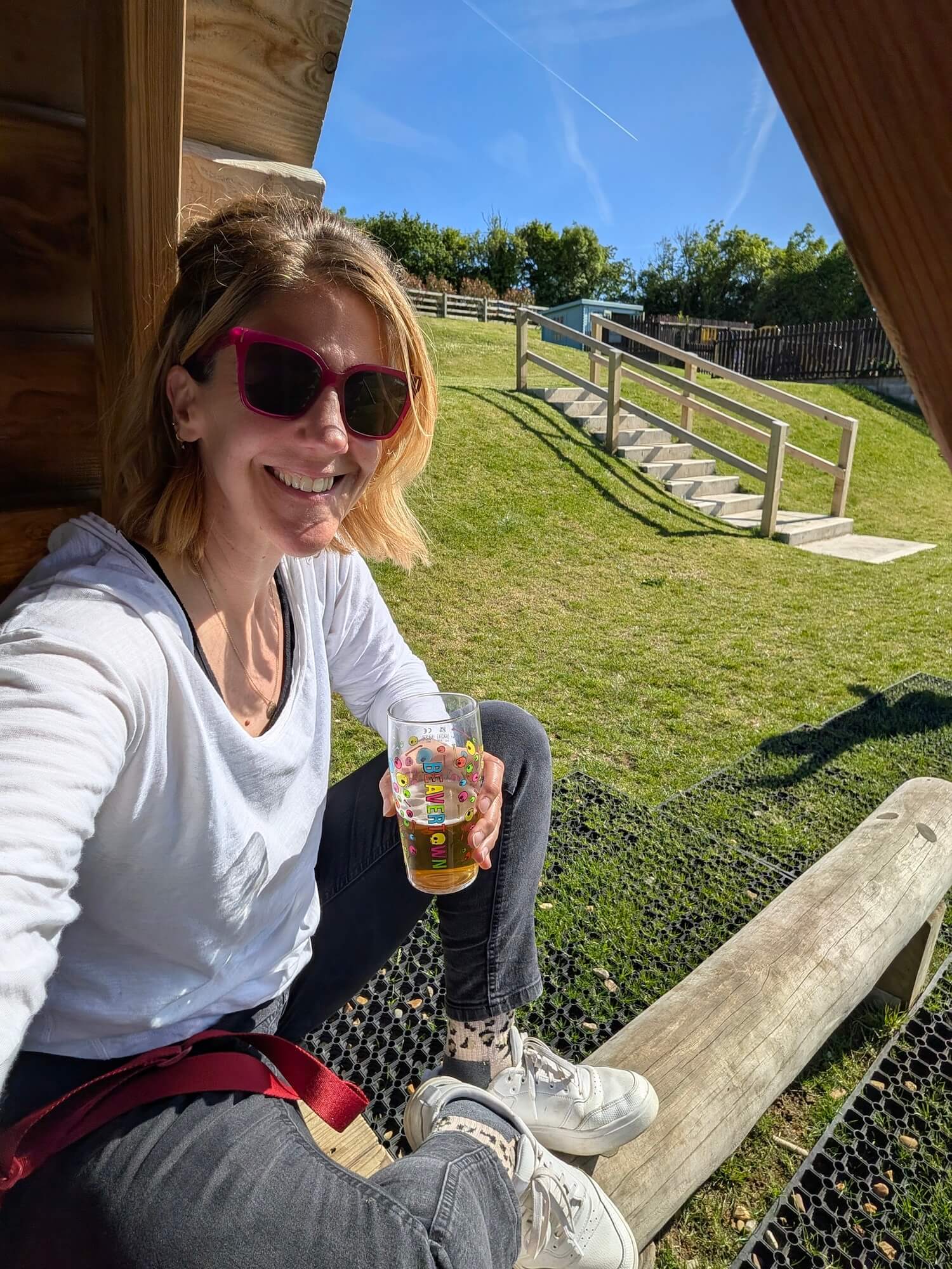 Me in one of the best playground pubs IOW