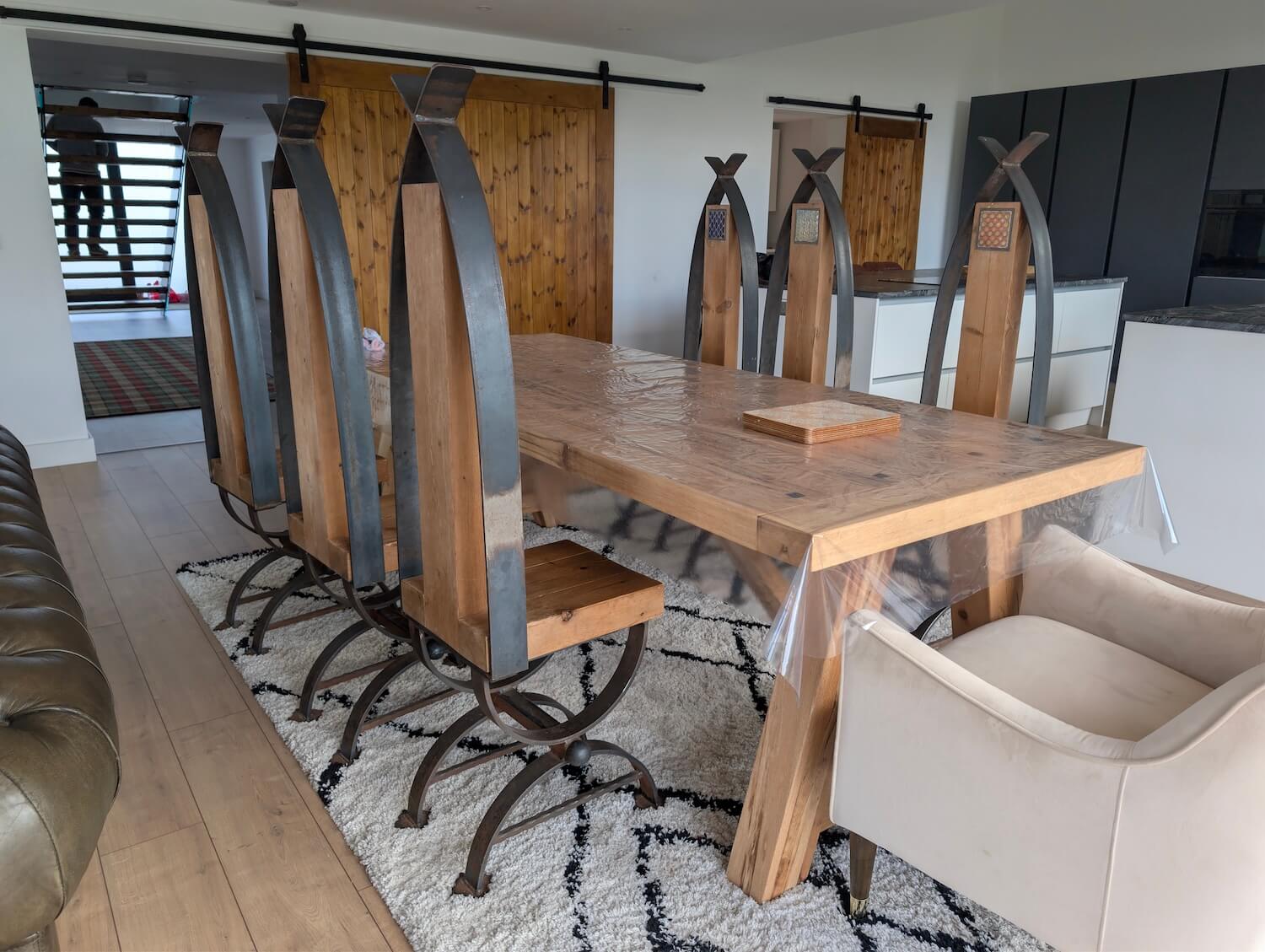 Kitchen table at haworth airbnb