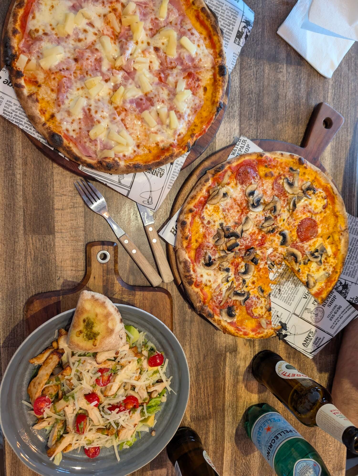three pizzas in Horsholm